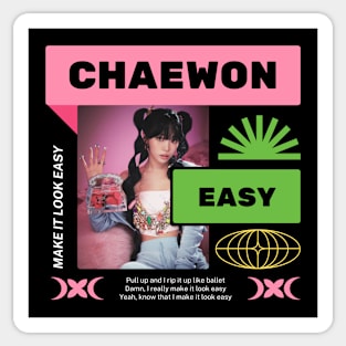 CHAEWON Easy Le Sserafim Sticker